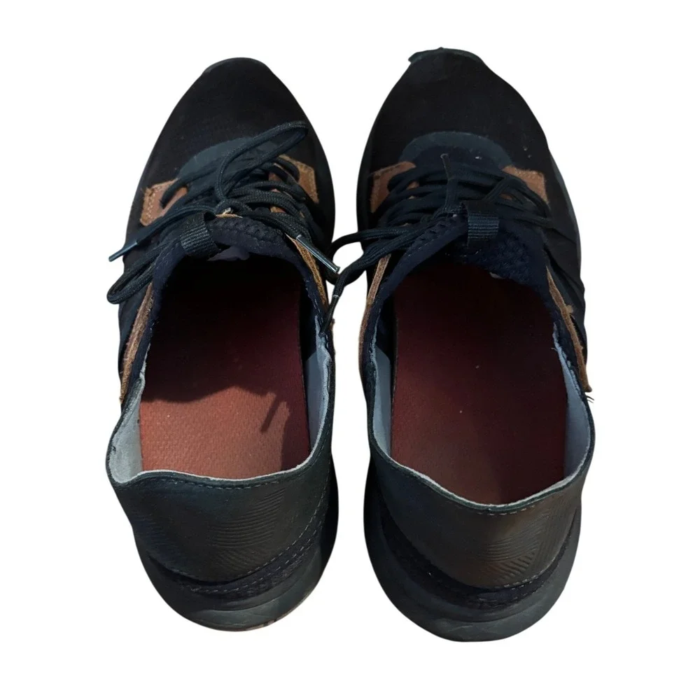 OluKai Mio Lī Men's Sneakers US 9.5 Black Brown Mesh Comfort Casual Shoes